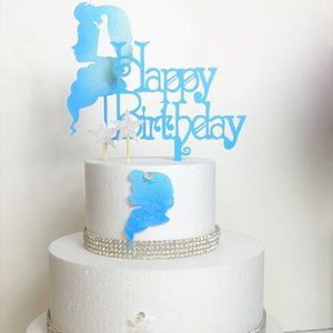 Set of 5 Hand Painted Happy Birthday Frozen